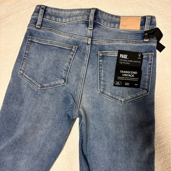 PAIGE High Rise Laurel Canyon High Rise Boot Jean - Picture 7 of 9